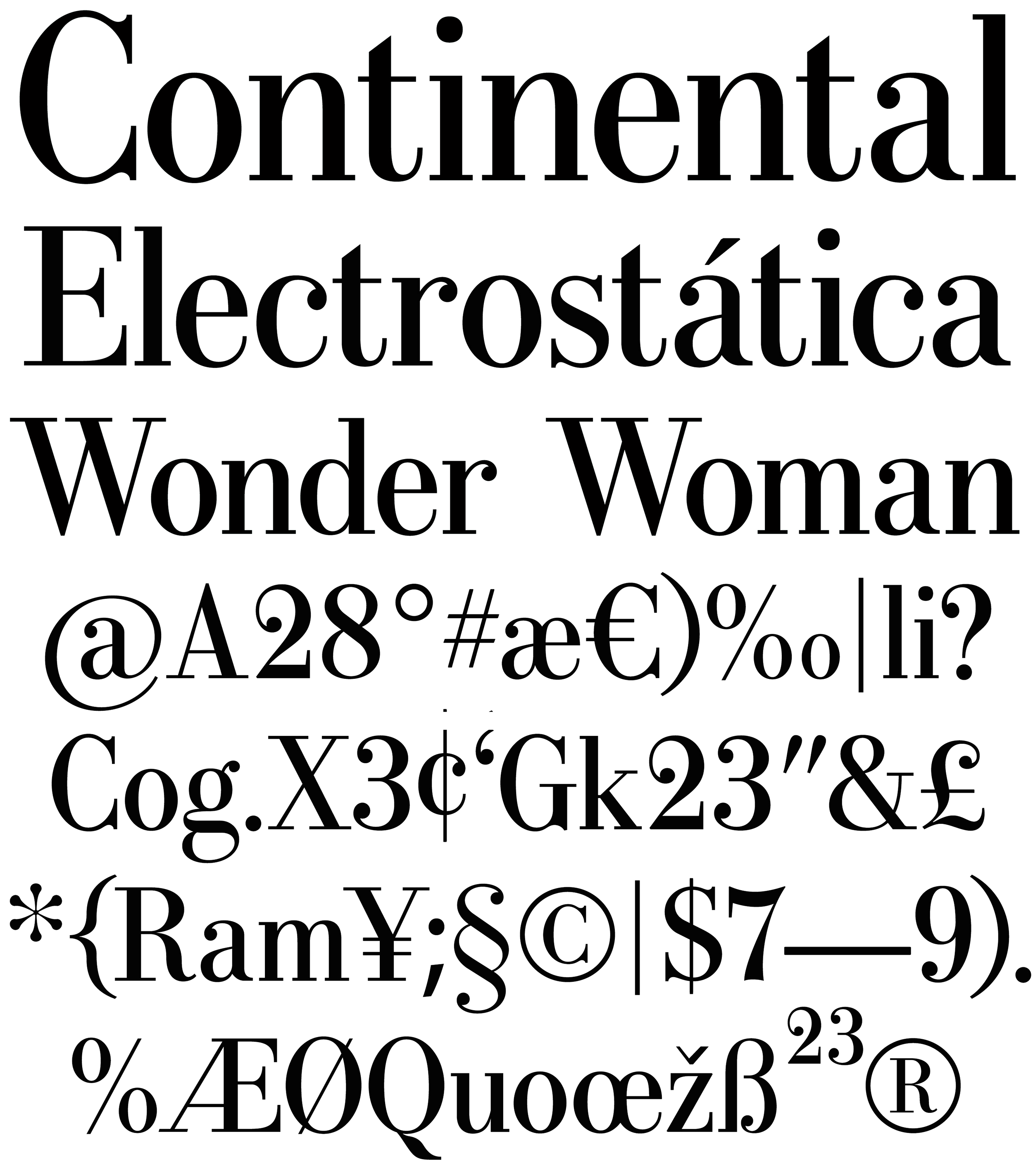 Muestra tipográfica