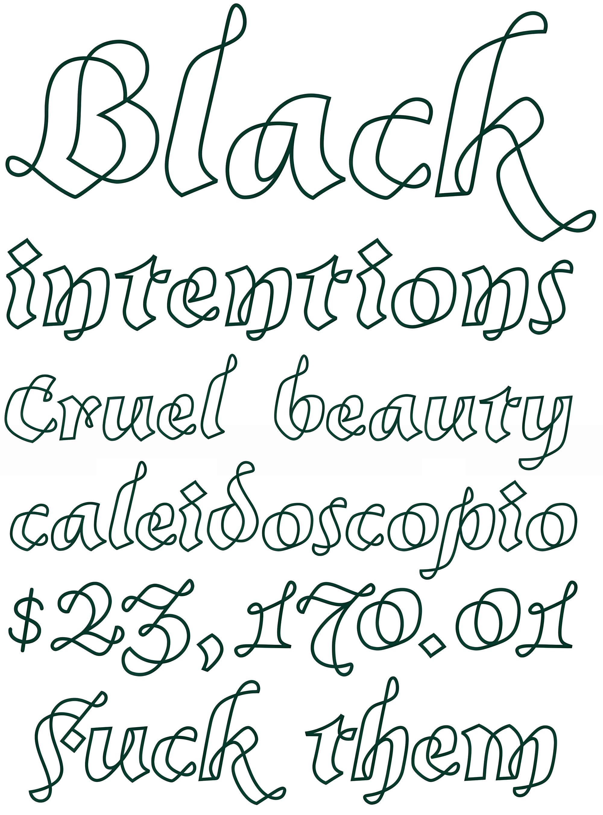 Muestra tipográfica