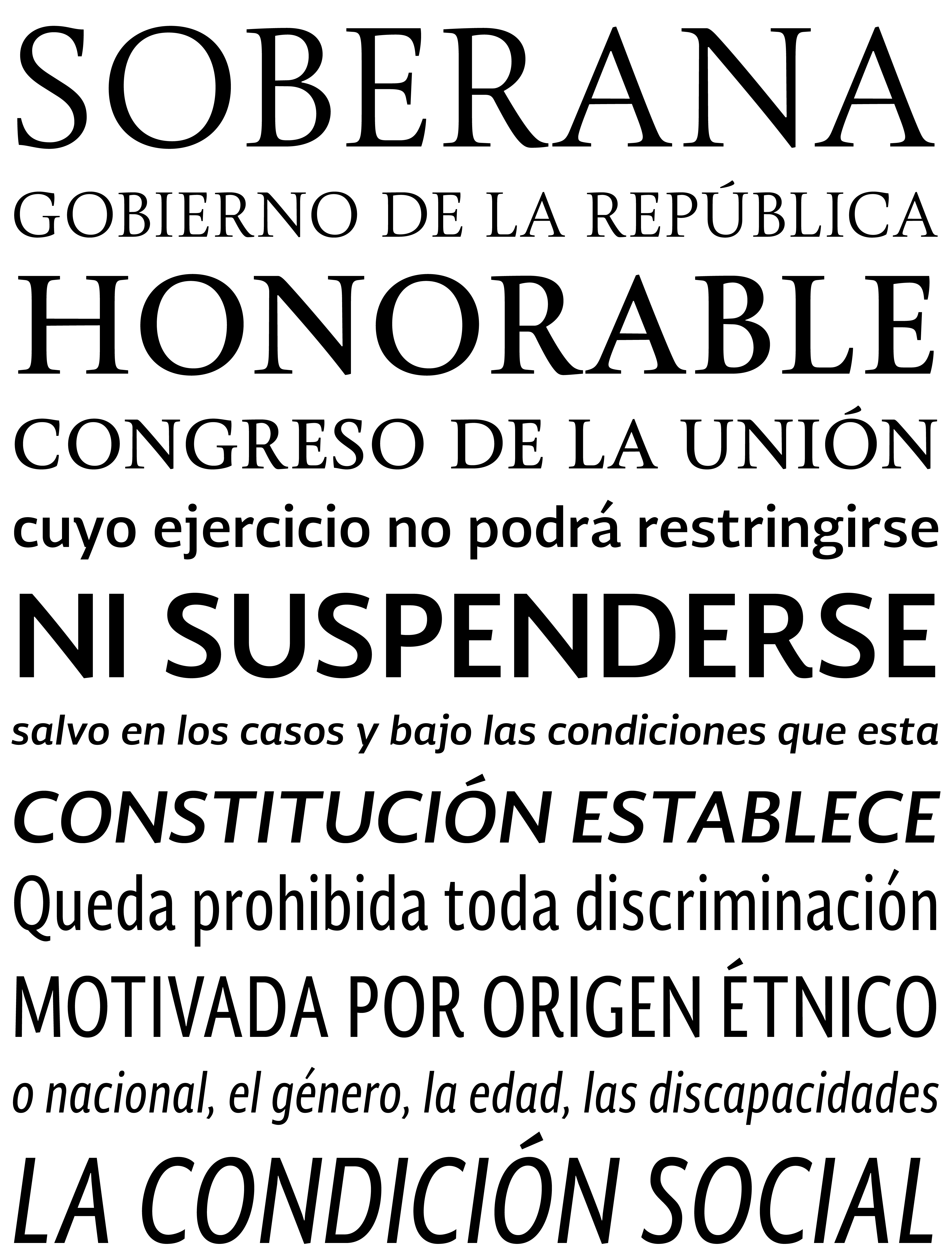 Muestra tipográfica