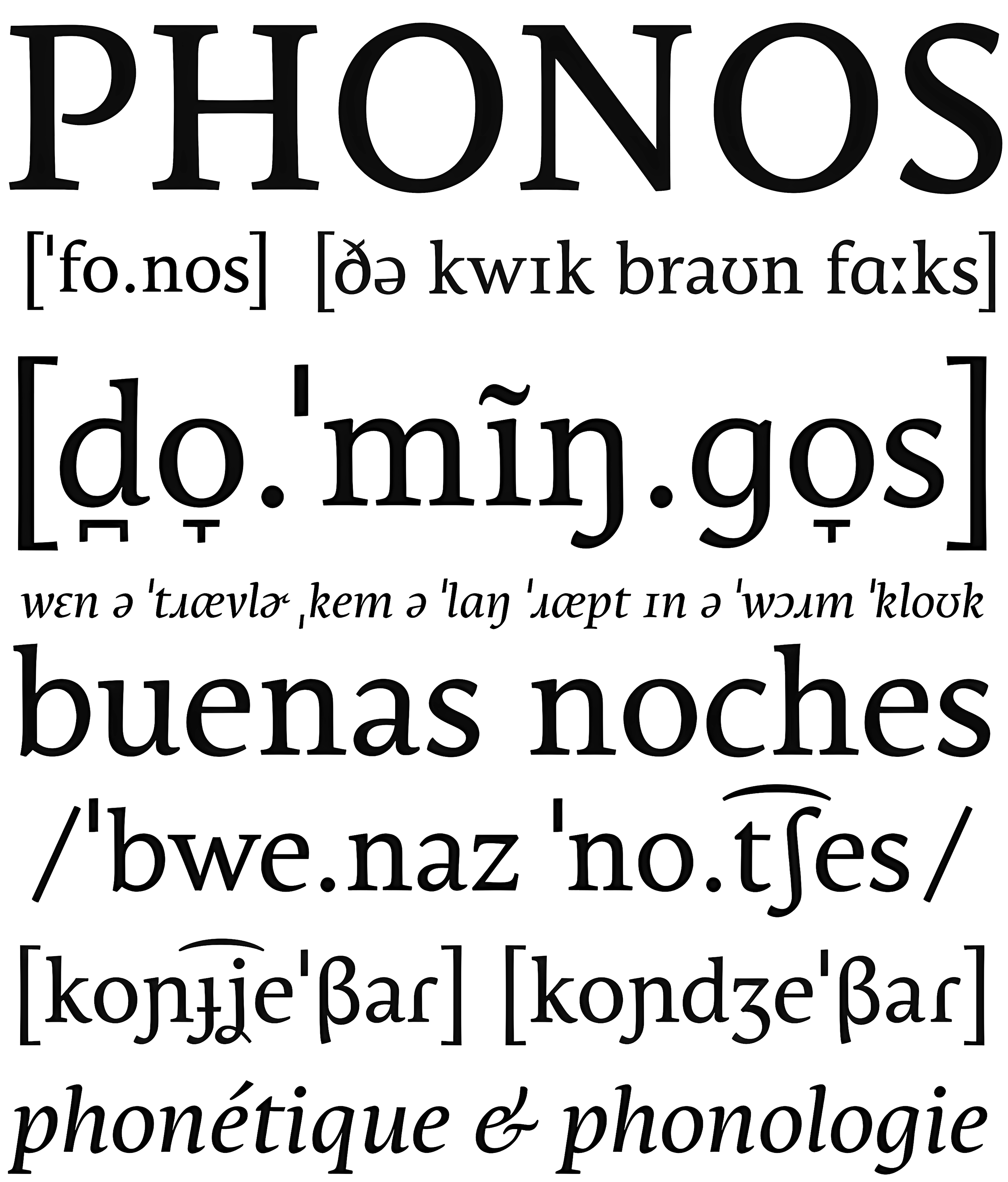 Muestra tipográfica