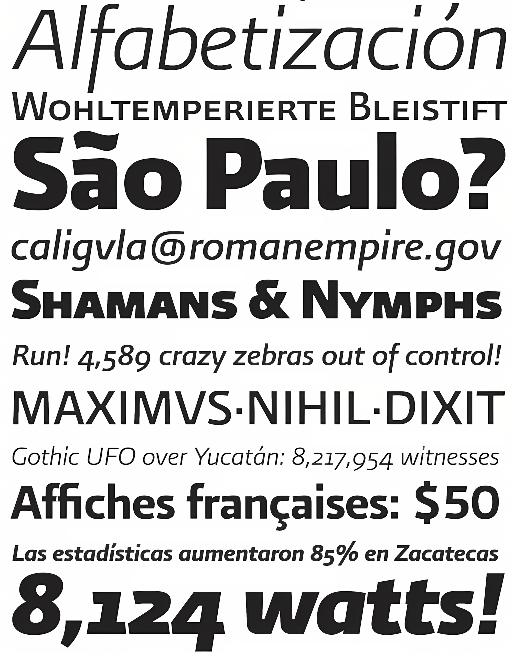 Muestra tipográfica