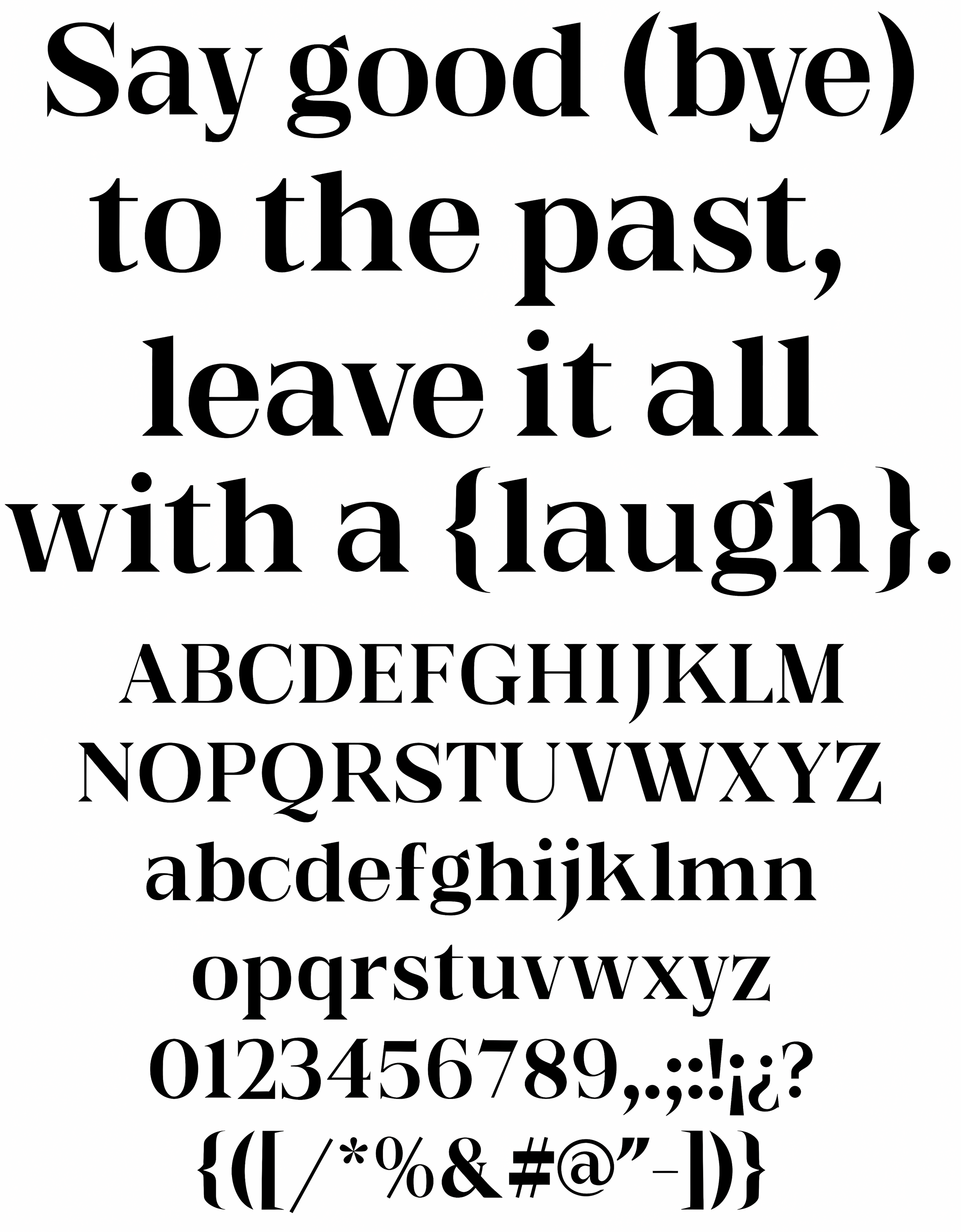 Muestra tipográfica