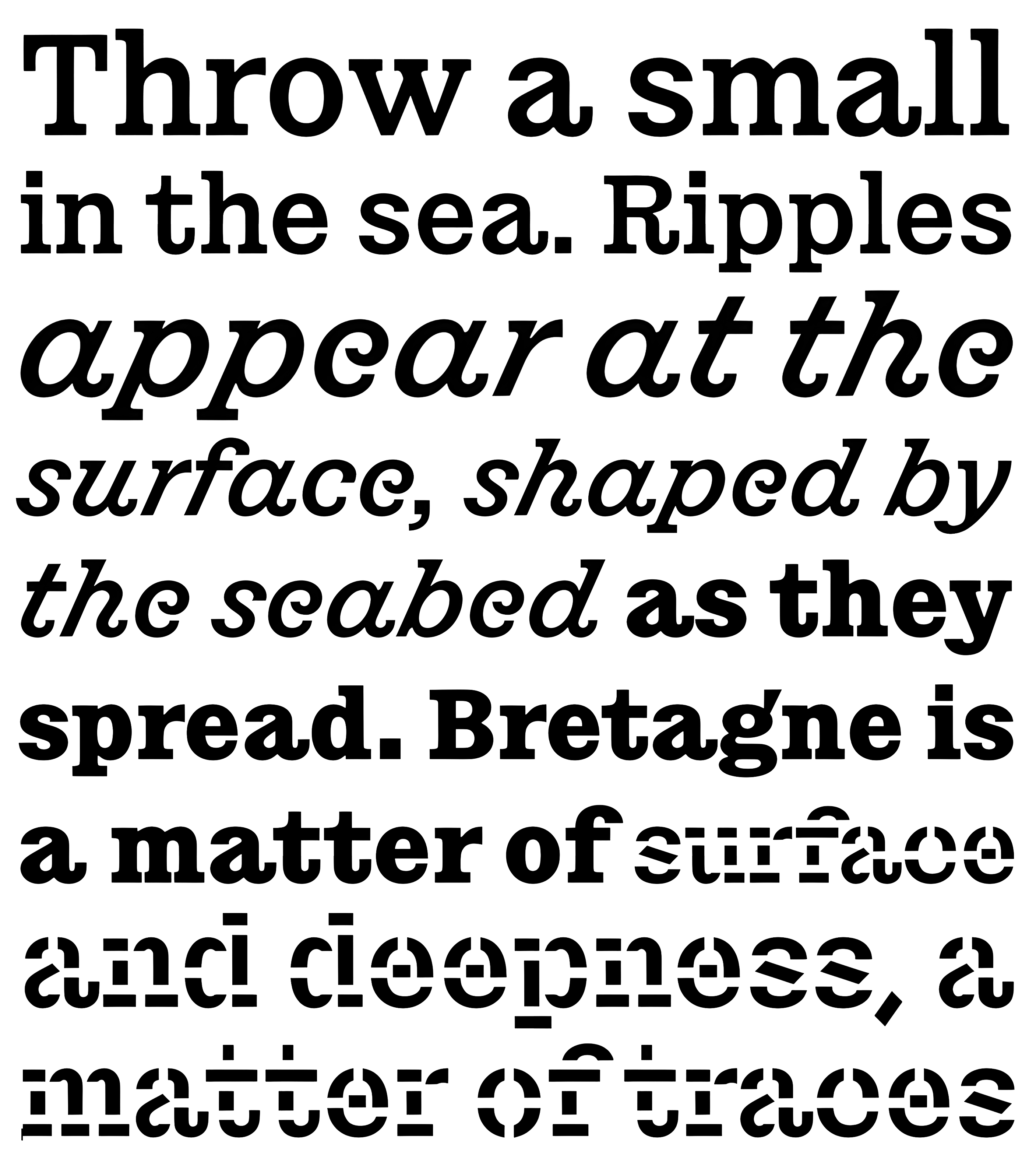 Muestra tipográfica