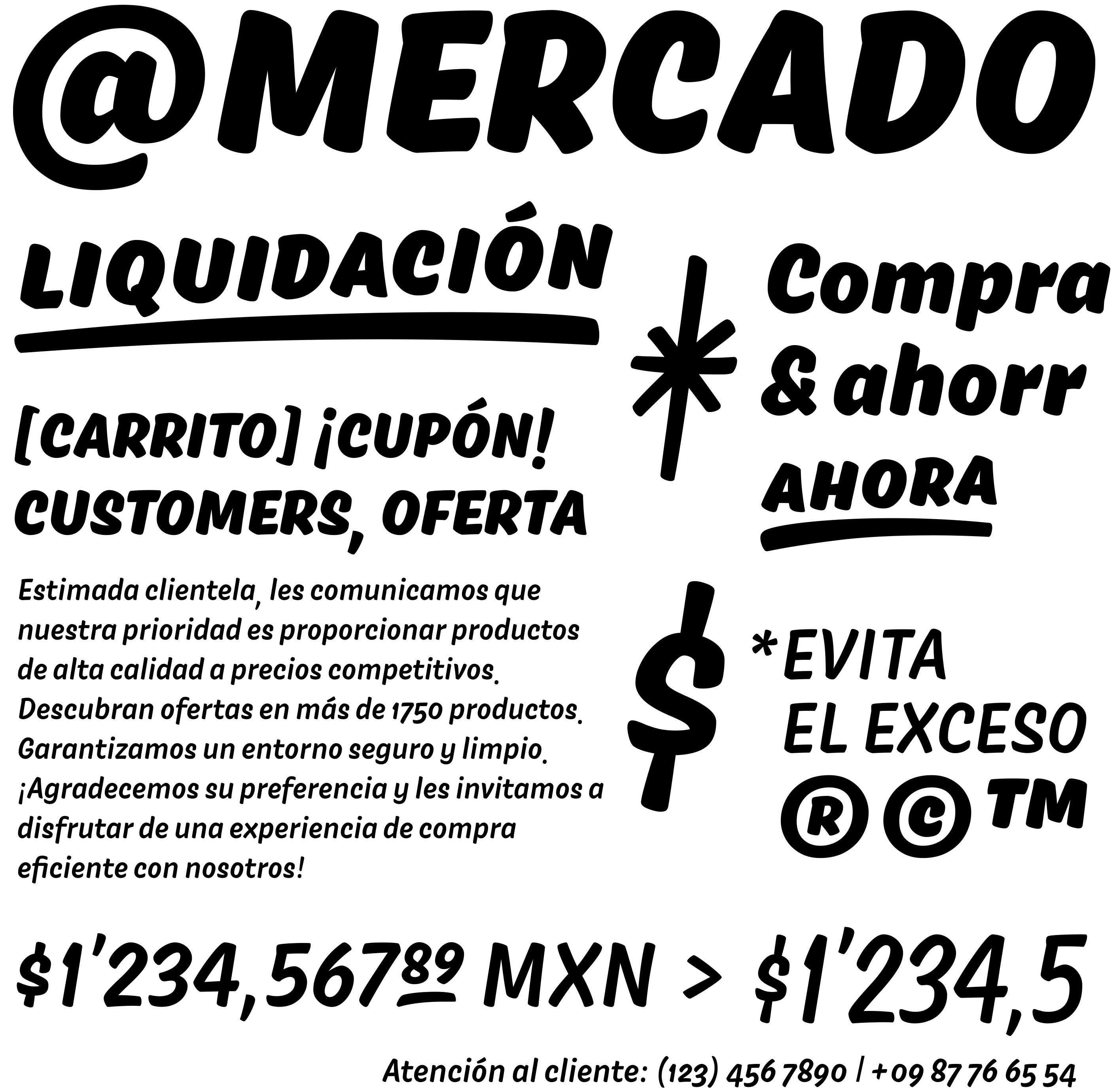 Muestra tipográfica