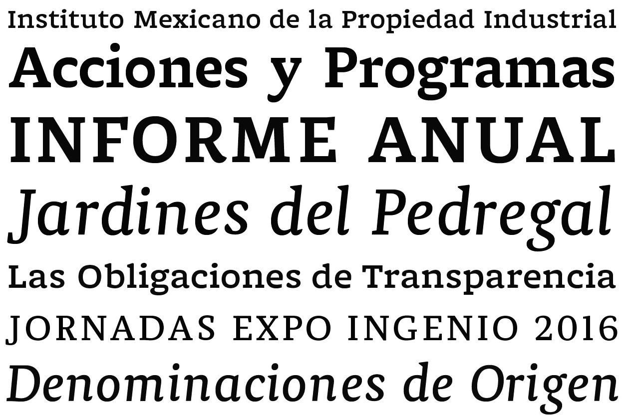 Muestra tipográfica