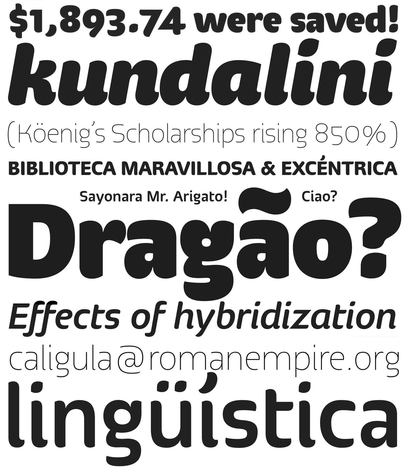 Muestra tipográfica