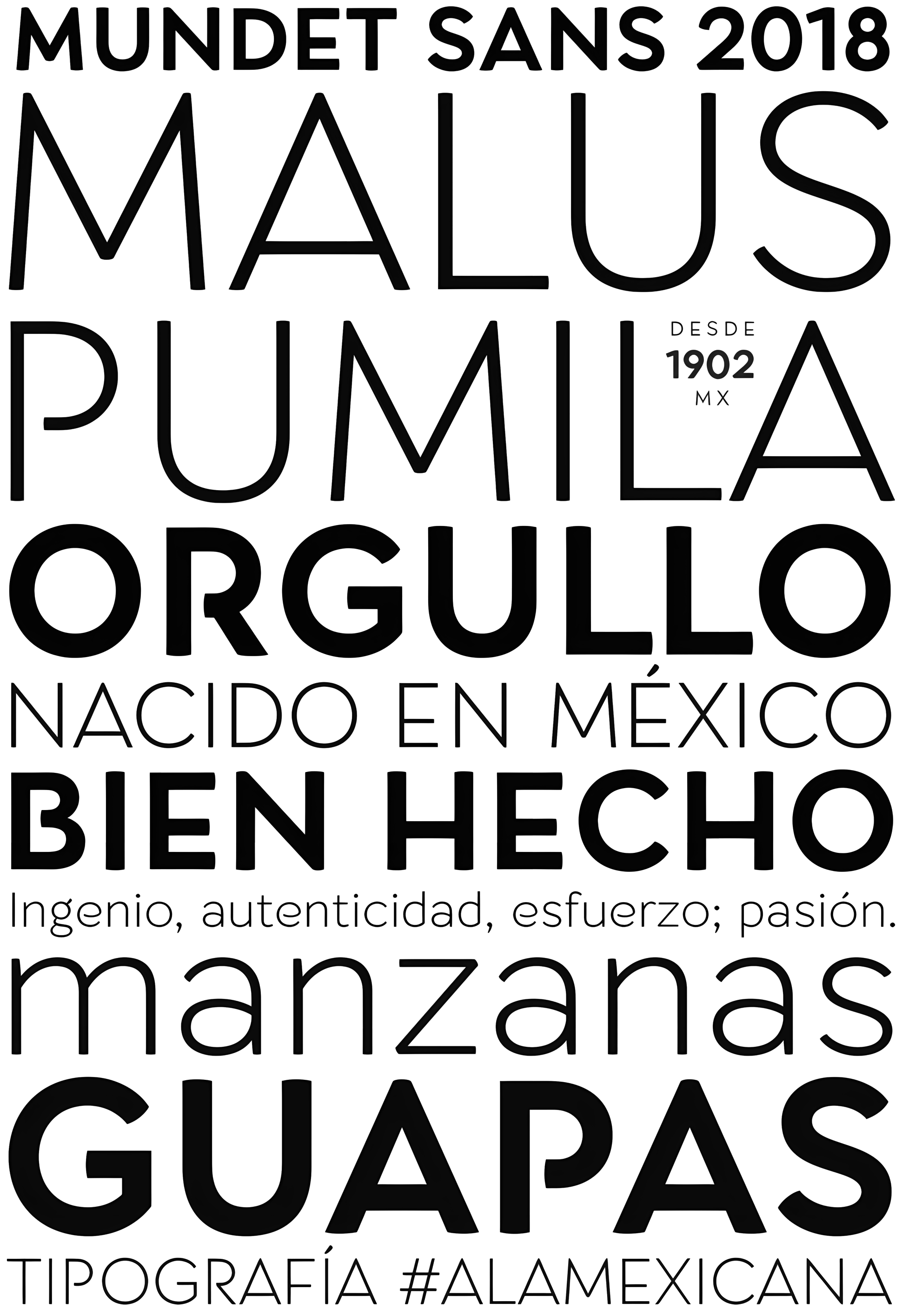 Muestra tipográfica