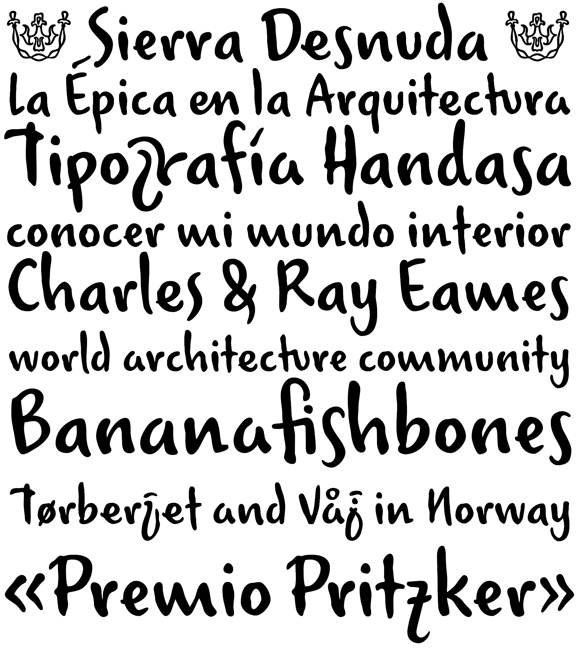 Muestra tipográfica