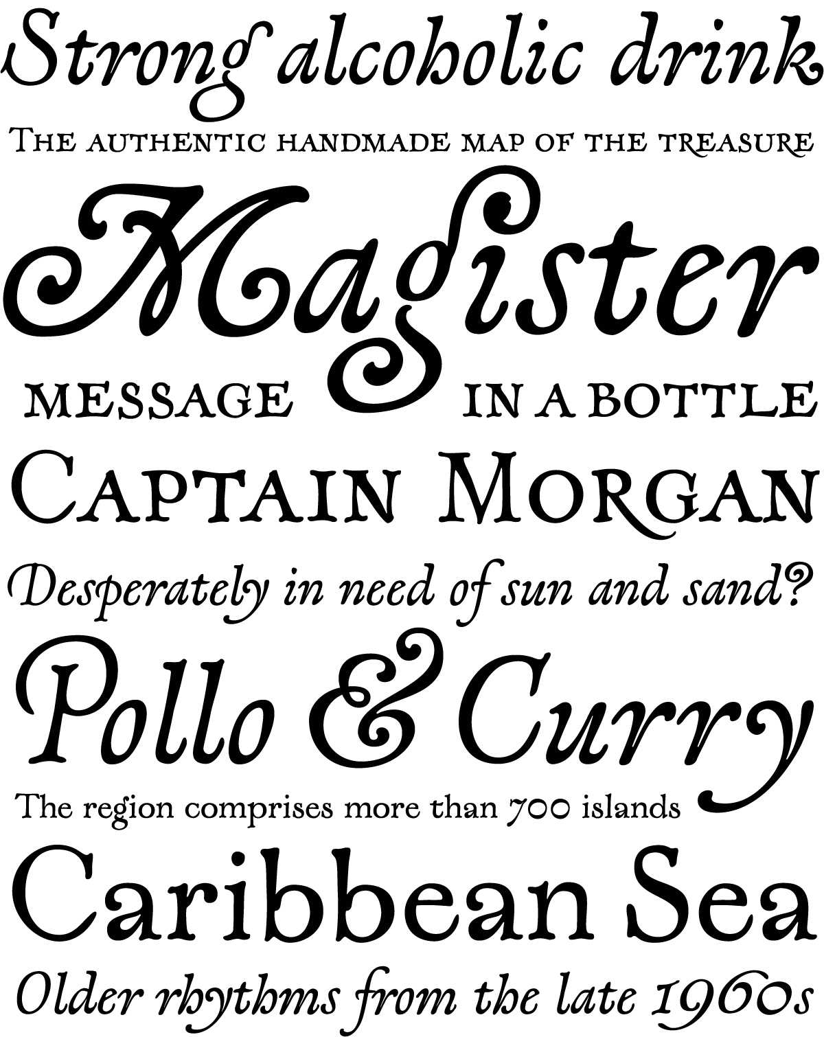 Muestra tipográfica