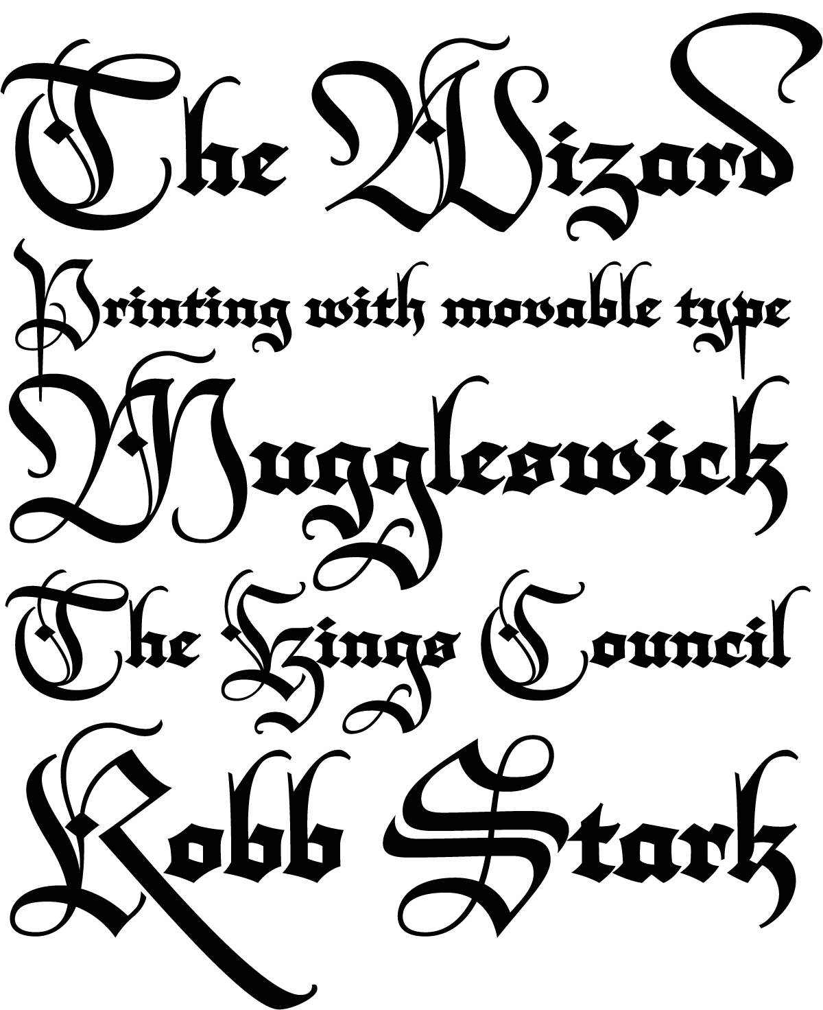 Muestra tipográfica