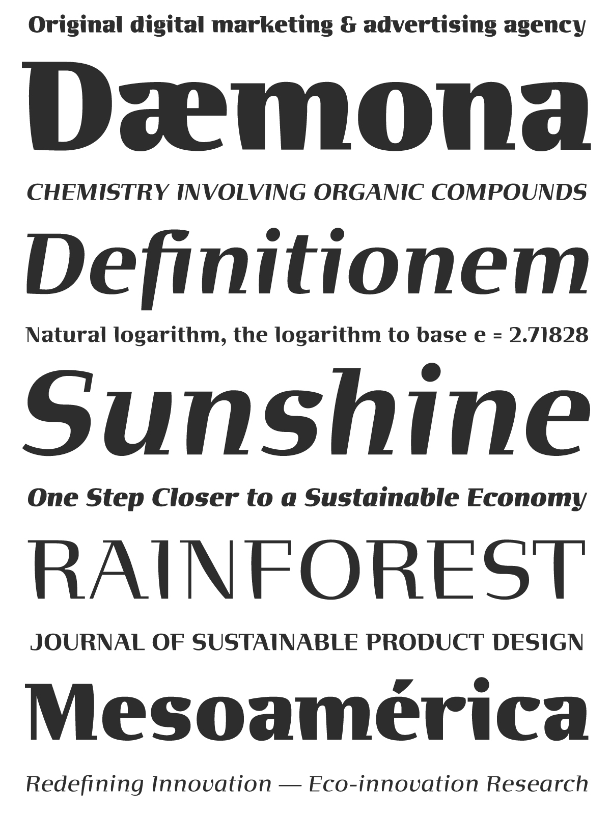 Muestra tipográfica