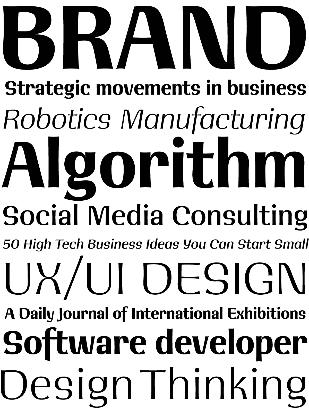 Muestra tipográfica