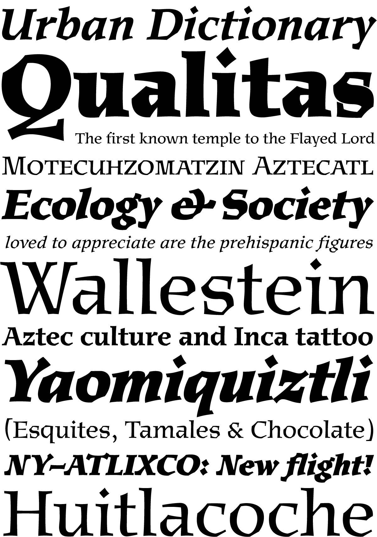 Muestra tipográfica