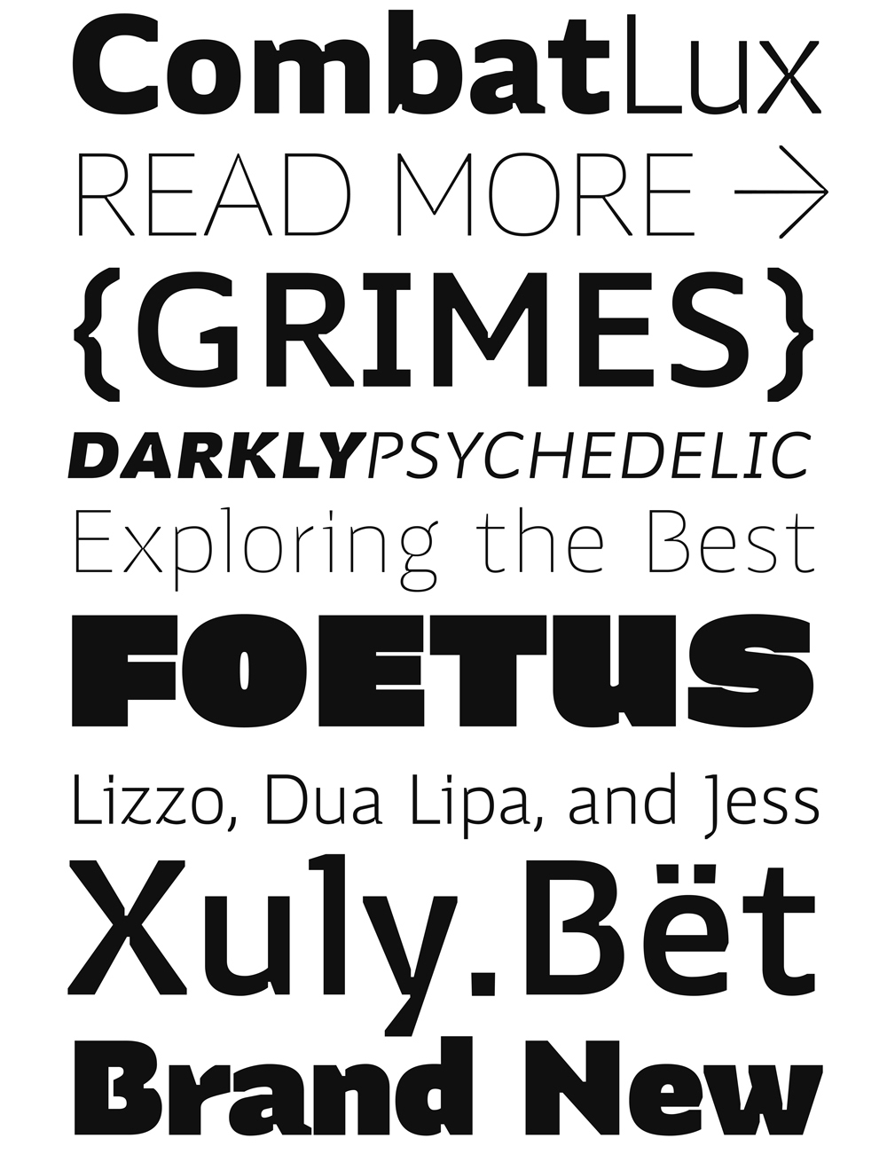 Muestra tipográfica