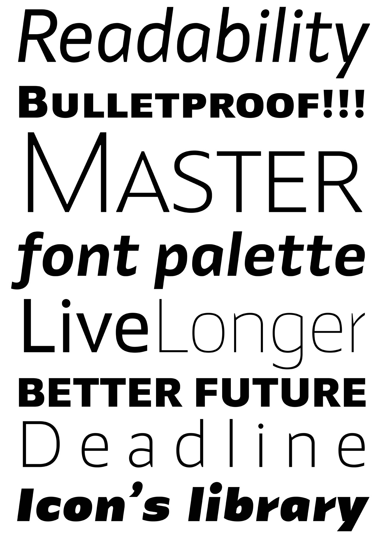 Muestra tipográfica