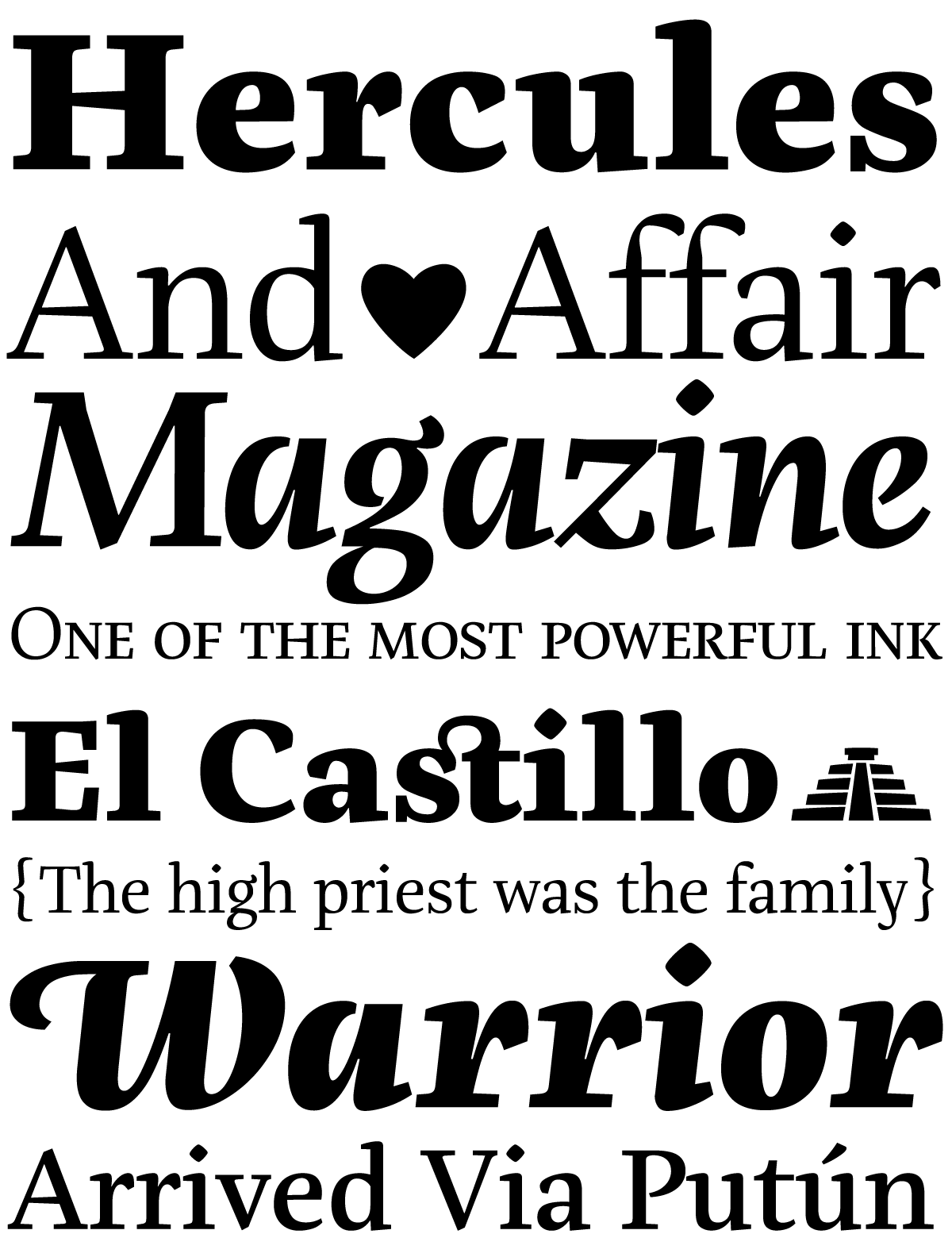 Muestra tipográfica