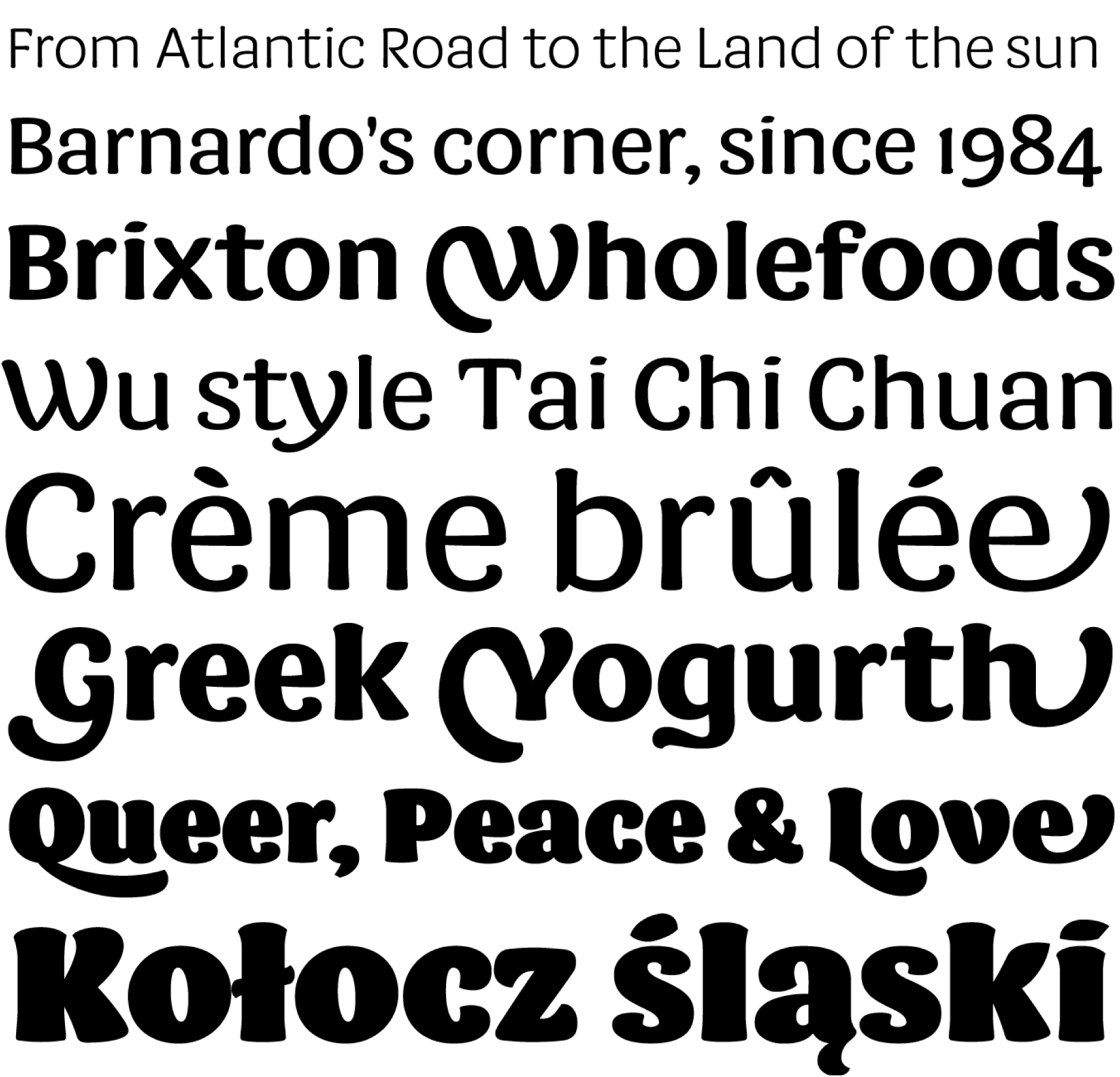 Muestra tipográfica