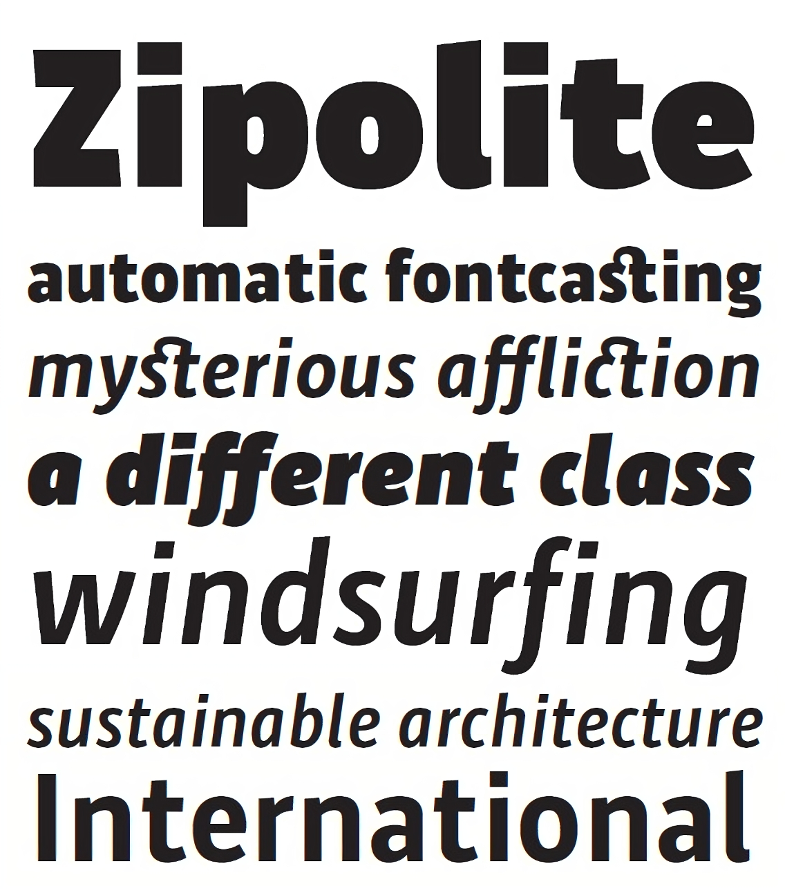 Muestra tipográfica