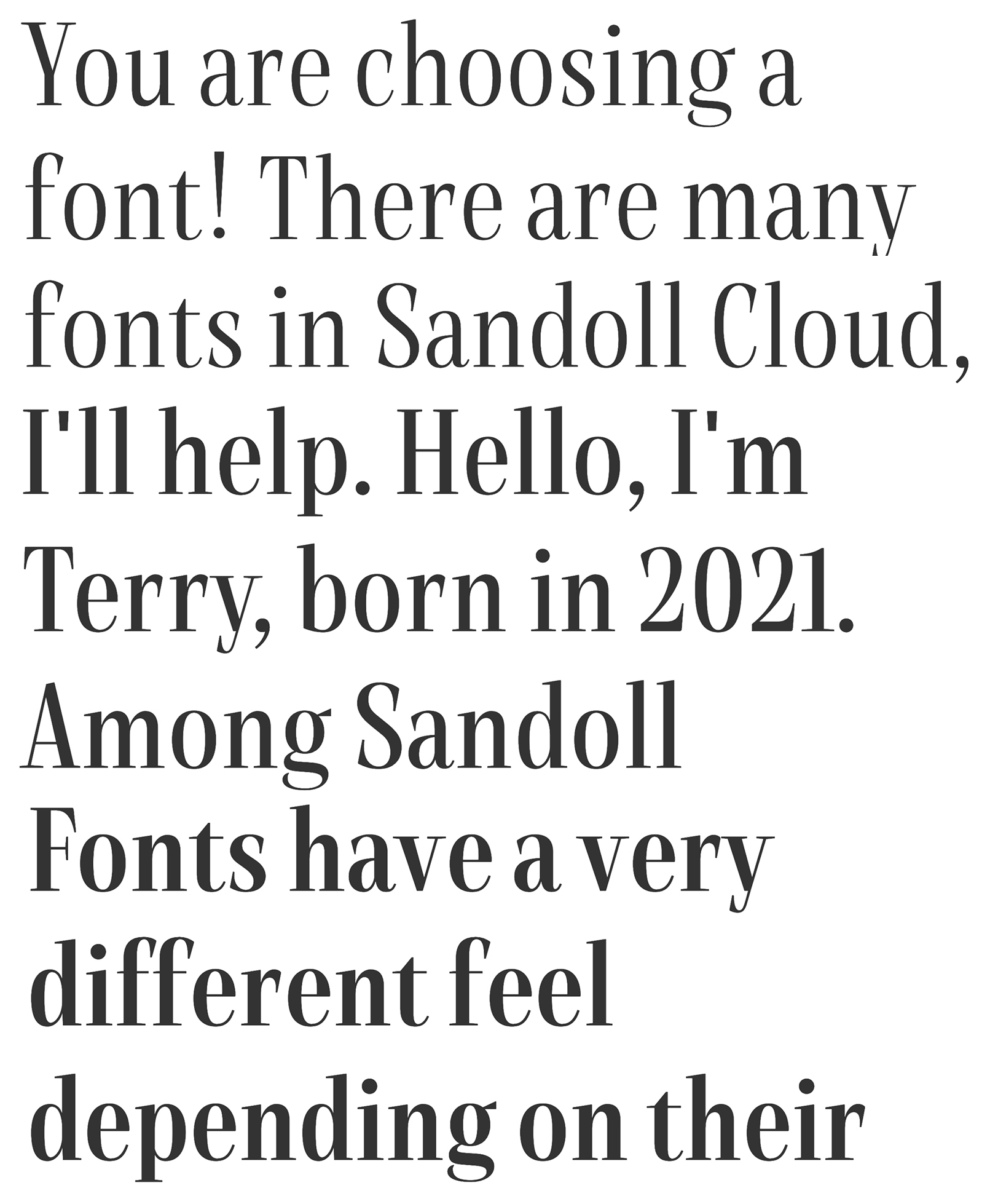 Muestra tipográfica