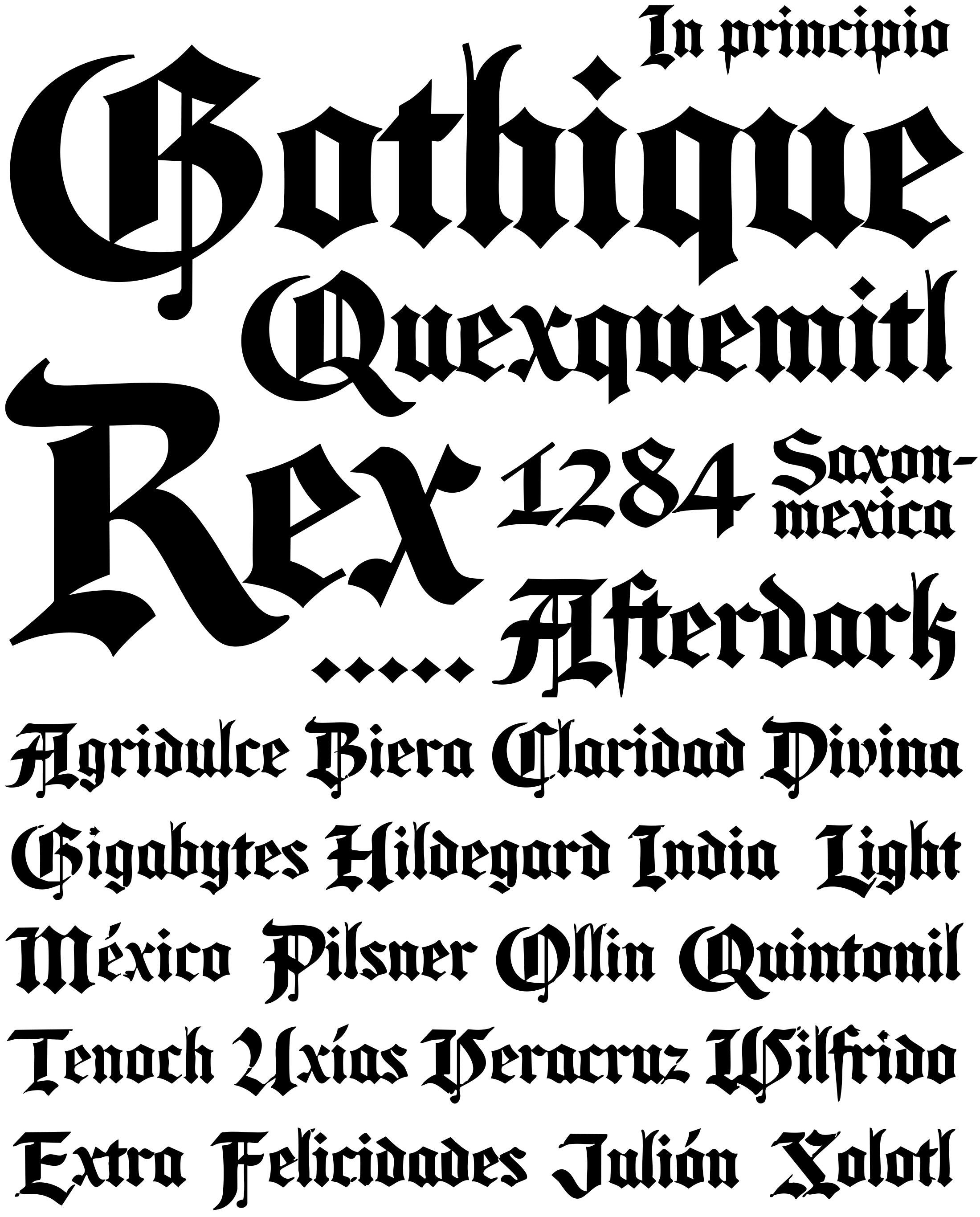 Muestra tipográfica