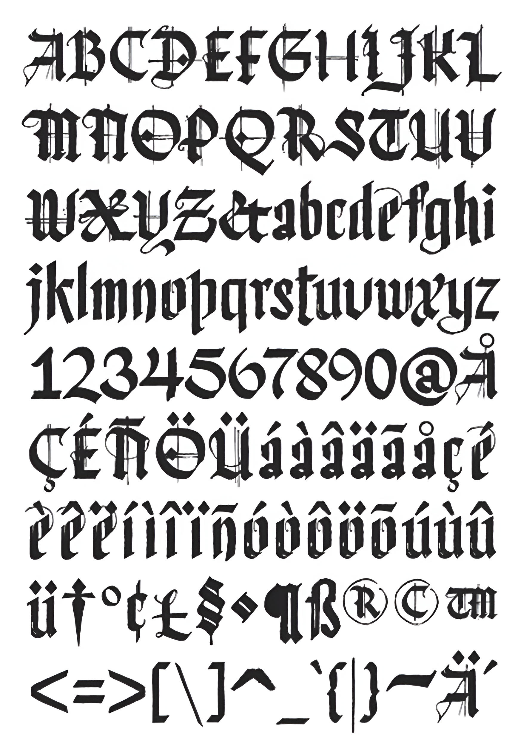 Muestra tipográfica