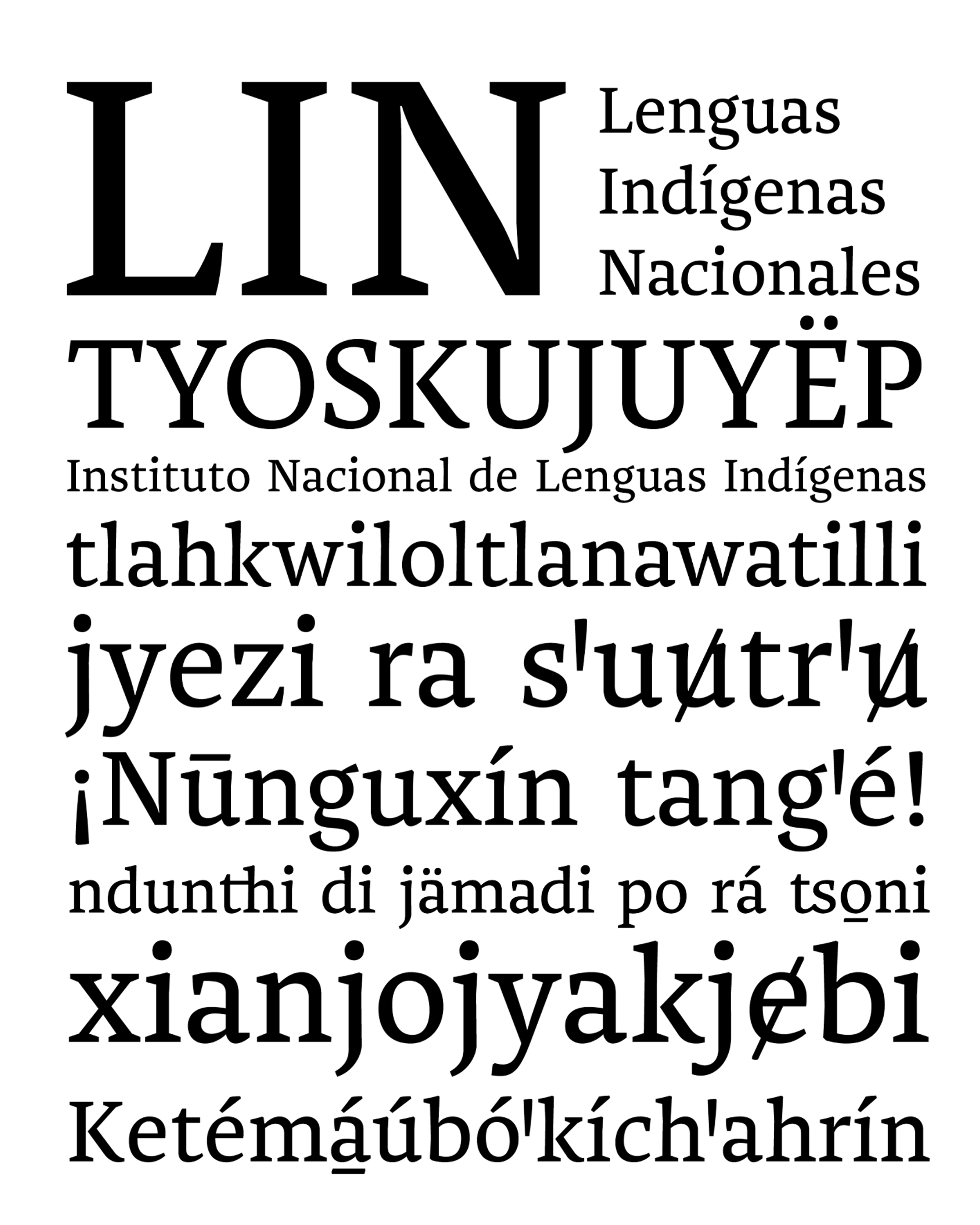 Muestra tipográfica