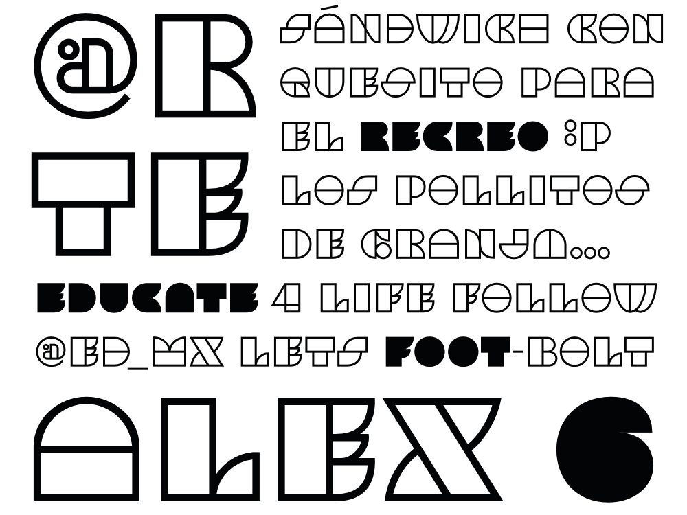 Muestra tipográfica